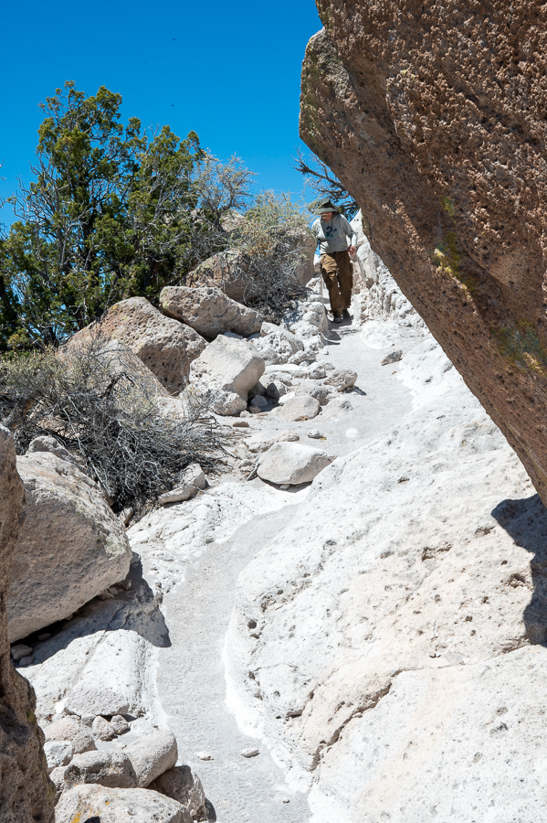 Walking the carved path