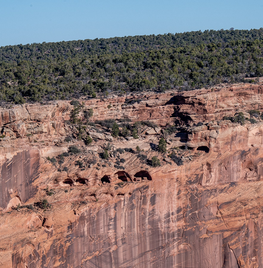 Canyon de Chelly ancient food storage alcoves