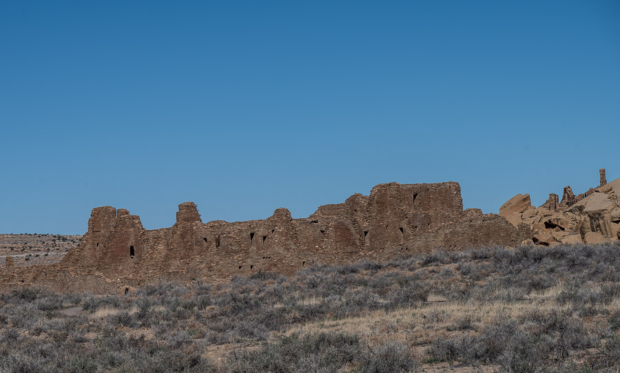 Pueblo Bontio in Chaco Canyon - Ancient Pueblo ruins