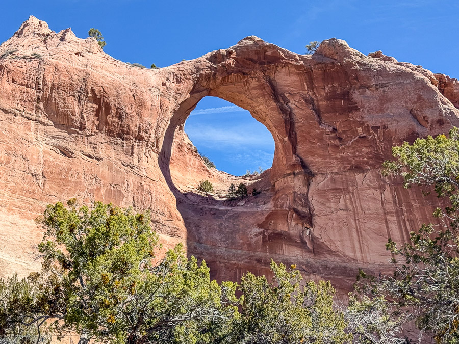Window Rock in town of that name Arizona - capital of Navajo Nation